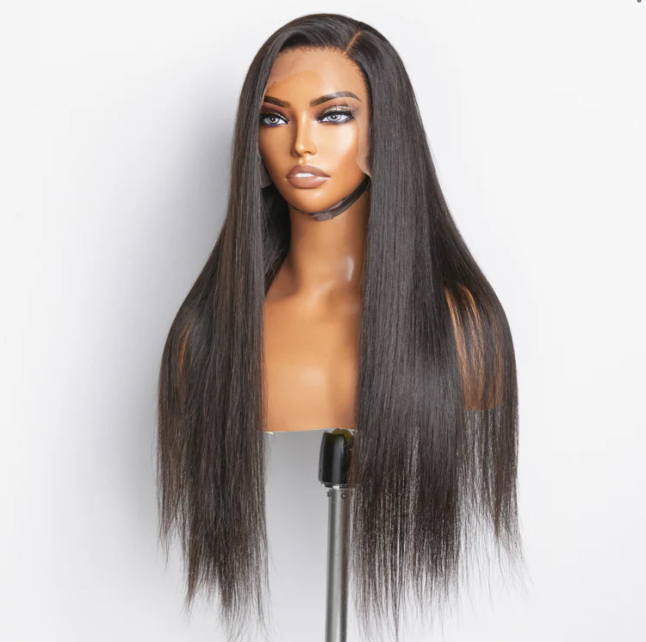 1B STRAIGHT GLUELESS LACE WIG MENA