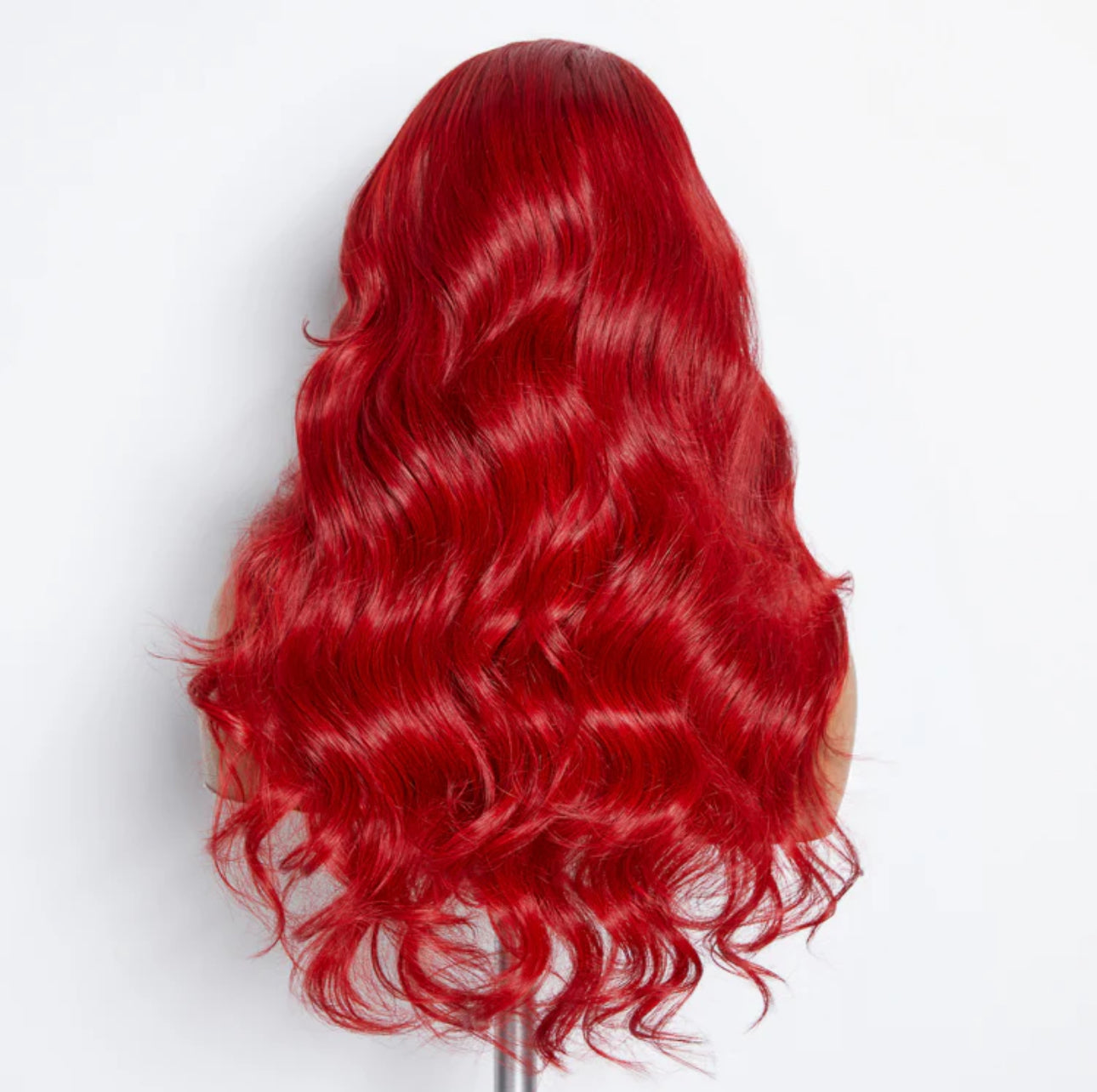 RED GLUELESS BODYWAVE WIG