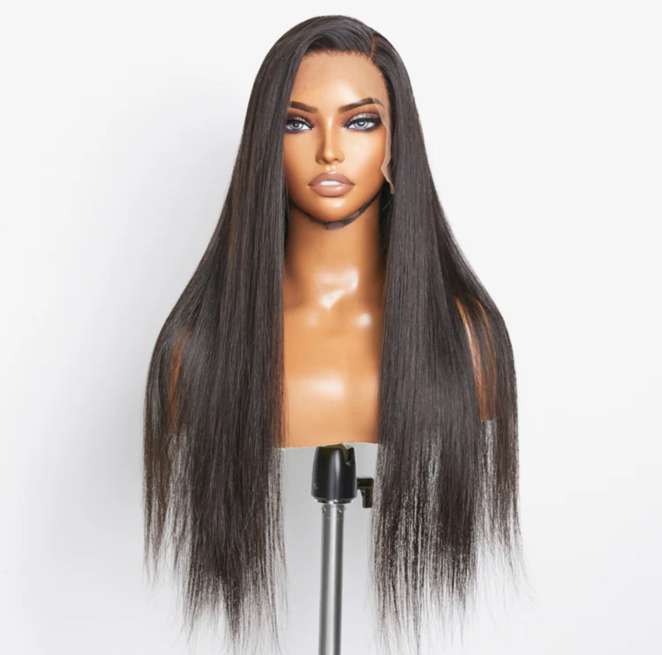 1B STRAIGHT GLUELESS LACE WIG MENA