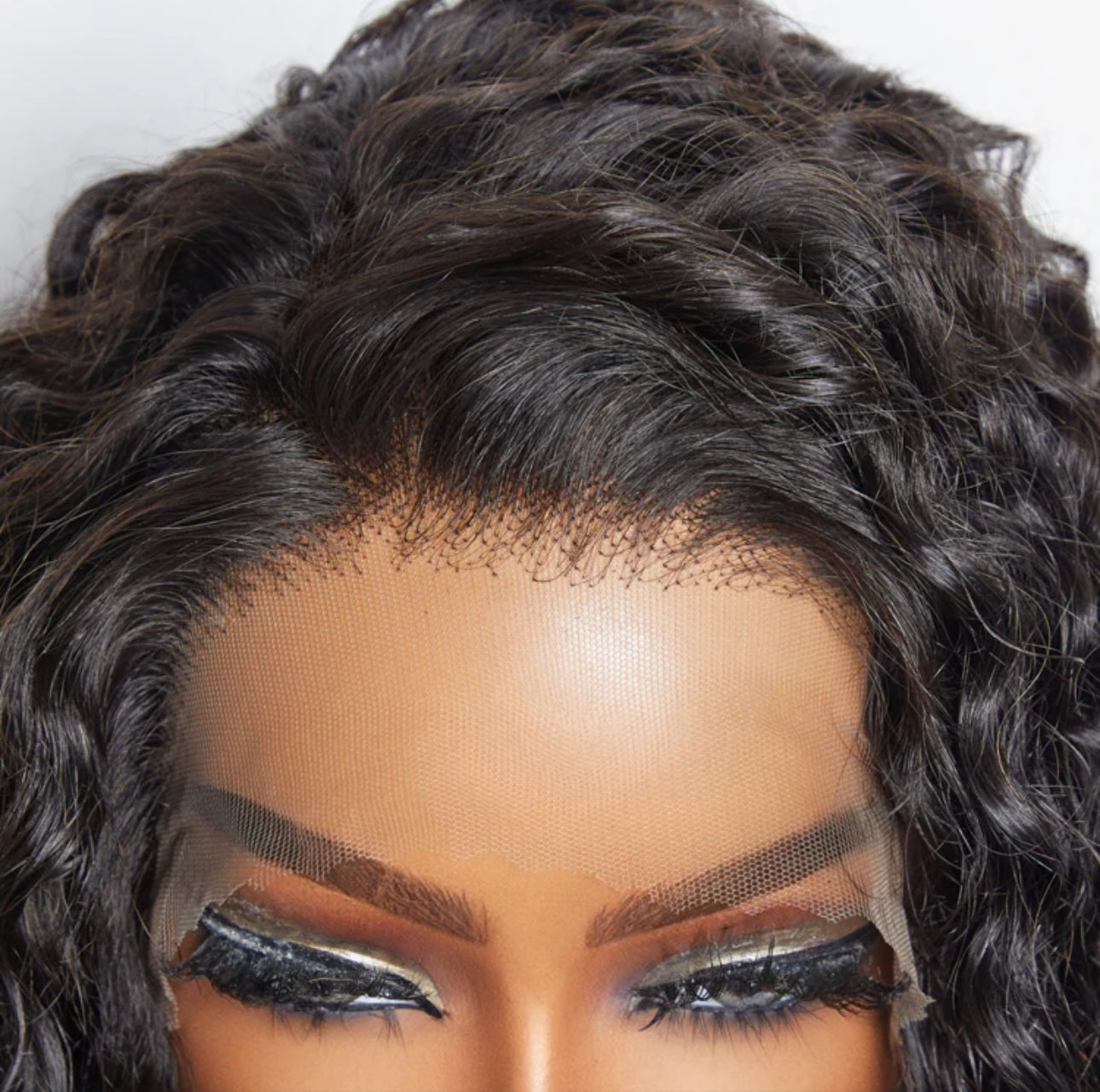 1B WATER WAVE GLUELESS WIG